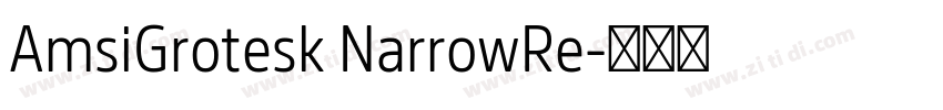 AmsiGrotesk NarrowRe字体转换
